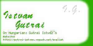 istvan gutrai business card